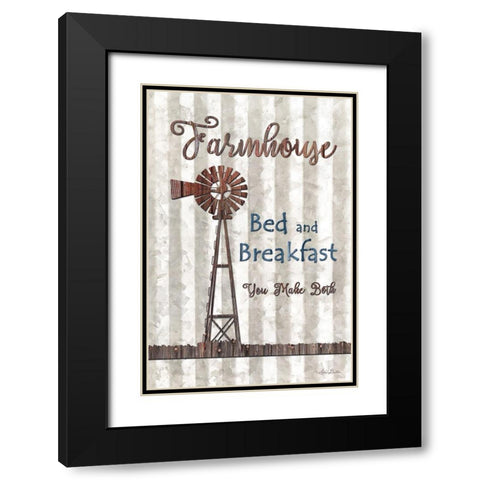 Farmhouse Bed and Breakfast Black Modern Wood Framed Art Print with Double Matting by Deiter, Lori