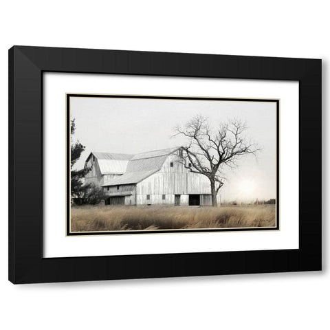 Ohio Fields I Black Modern Wood Framed Art Print with Double Matting by Deiter, Lori