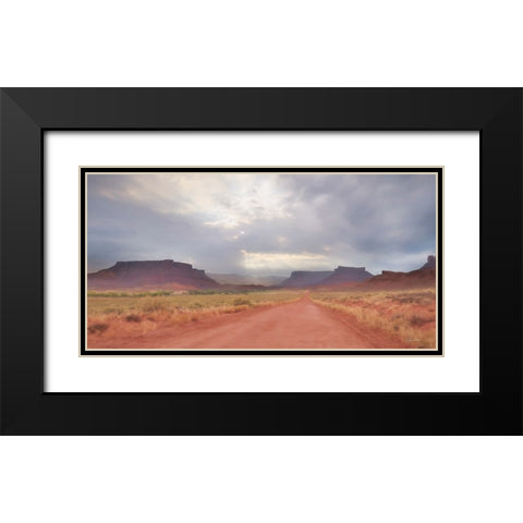Colorado Country Roads Black Modern Wood Framed Art Print with Double Matting by Deiter, Lori