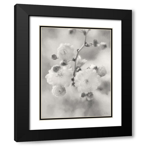 Painted Blossoms I Black Modern Wood Framed Art Print with Double Matting by Deiter, Lori