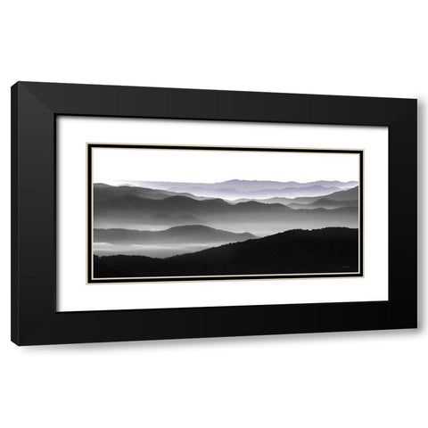 Elegant Layers II Black Modern Wood Framed Art Print with Double Matting by Deiter, Lori