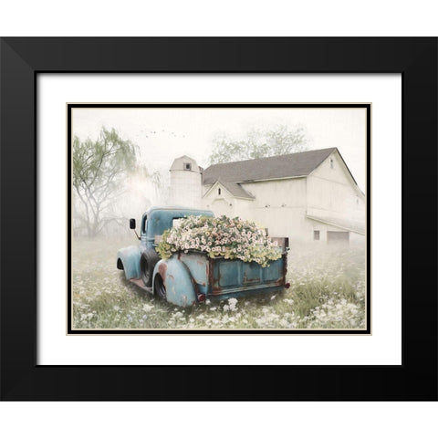 Full of Flowers Black Modern Wood Framed Art Print with Double Matting by Deiter, Lori