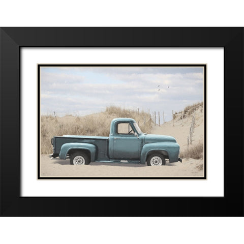 Surfs Up Black Modern Wood Framed Art Print with Double Matting by Deiter, Lori