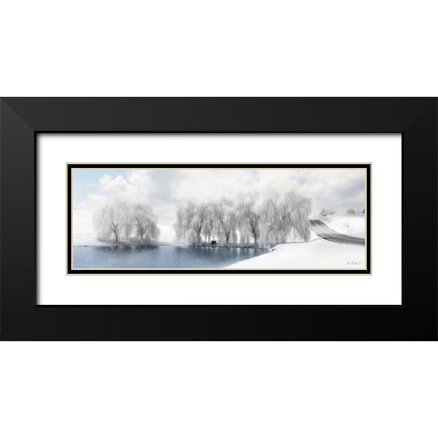 Winter Willow Black Modern Wood Framed Art Print with Double Matting by Deiter, Lori