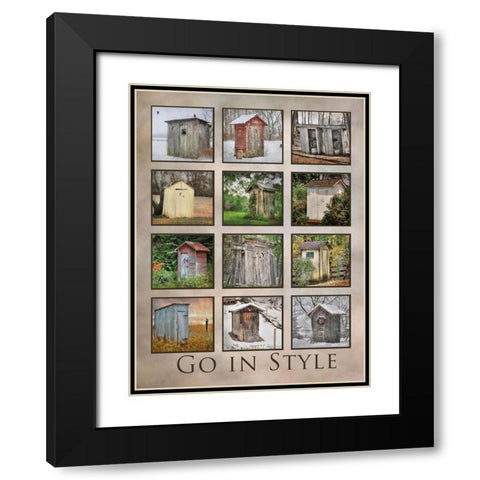 Go in Style Black Modern Wood Framed Art Print with Double Matting by Deiter, Lori