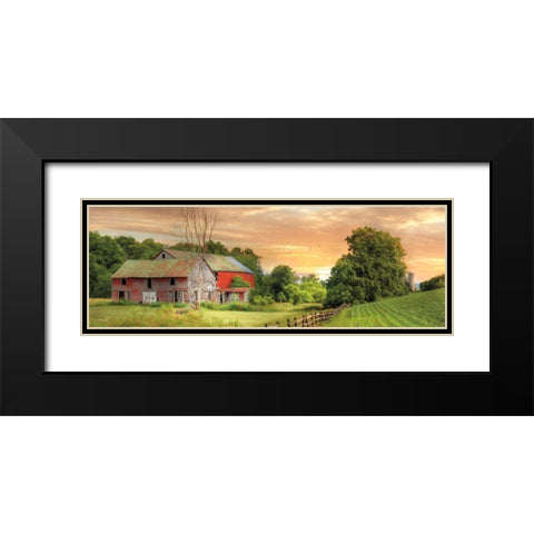 Greener Pastures Black Modern Wood Framed Art Print with Double Matting by Deiter, Lori