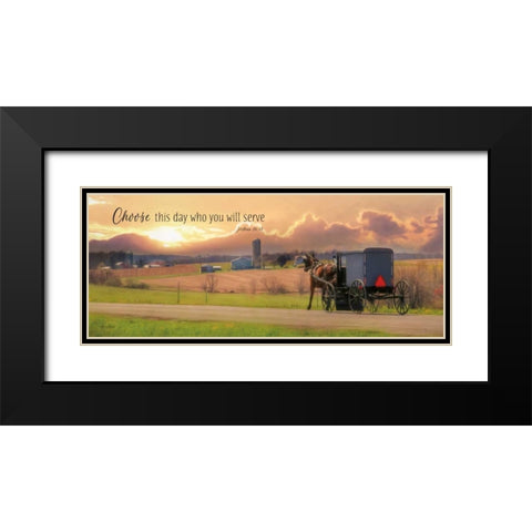 Choose the Day Black Modern Wood Framed Art Print with Double Matting by Deiter, Lori