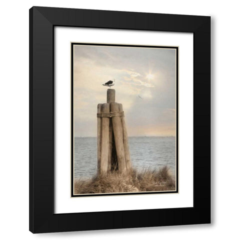 Birds Eye View Black Modern Wood Framed Art Print with Double Matting by Deiter, Lori