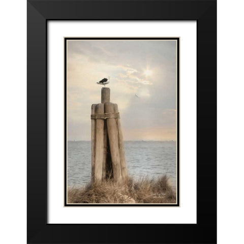 Birds Eye View Black Modern Wood Framed Art Print with Double Matting by Deiter, Lori