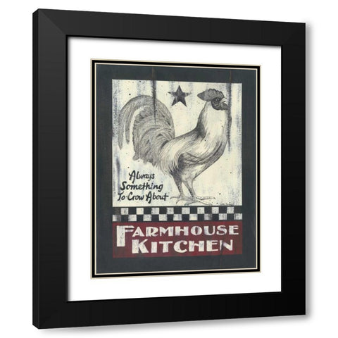 Farmhouse Kitchen Black Modern Wood Framed Art Print with Double Matting by Spivey, Linda