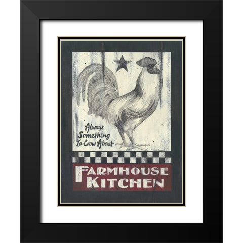 Farmhouse Kitchen Black Modern Wood Framed Art Print with Double Matting by Spivey, Linda