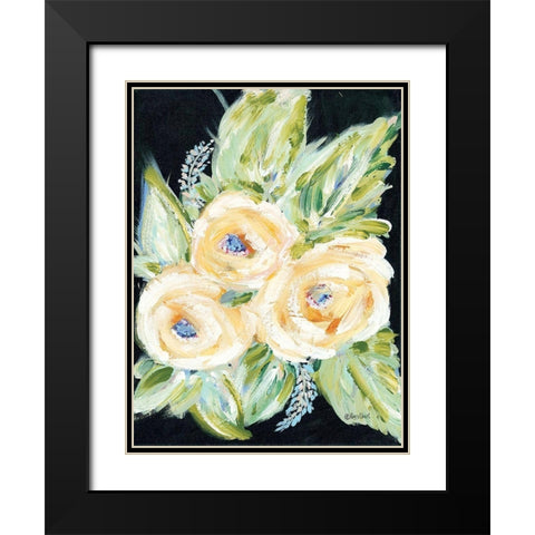 With Love Black Modern Wood Framed Art Print with Double Matting by Ebert, Roey