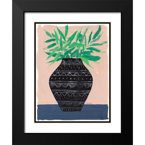 Global Vase I Black Modern Wood Framed Art Print with Double Matting by Nieman, Rachel