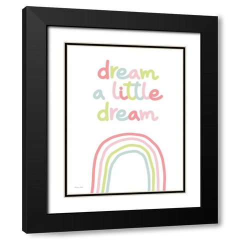 Dream a Little Dream Black Modern Wood Framed Art Print with Double Matting by Ball, Susan