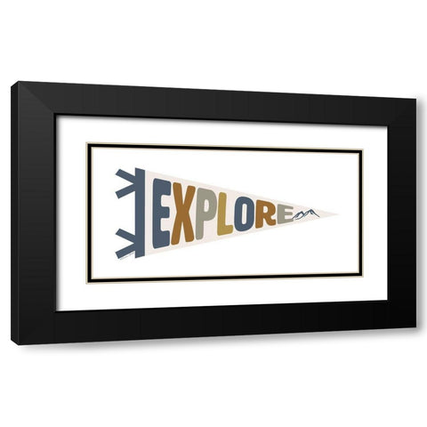 Explore Pennant Black Modern Wood Framed Art Print with Double Matting by Ball, Susan