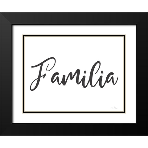 Spanish Family Black Modern Wood Framed Art Print with Double Matting by Stellar Design Studio