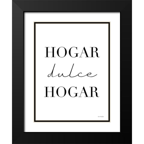 Spanish Home Sweet Home II Black Modern Wood Framed Art Print with Double Matting by Stellar Design Studio