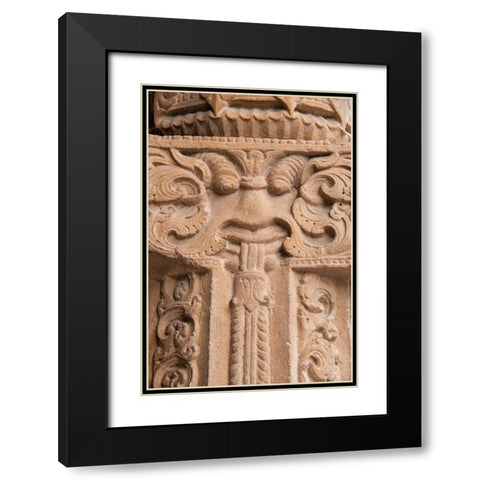 India-Delhi Qutub Minar-circa 1193-one of earliest known samples of Islamic architecture Black Modern Wood Framed Art Print with Double Matting by Hopkins, Cindy Miller