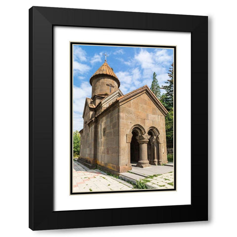 Armenia-Tsakhkadzor Kecharis Monastery Exterior view of the Church of St Harutyun-13th century Black Modern Wood Framed Art Print with Double Matting by Wilson, Emily