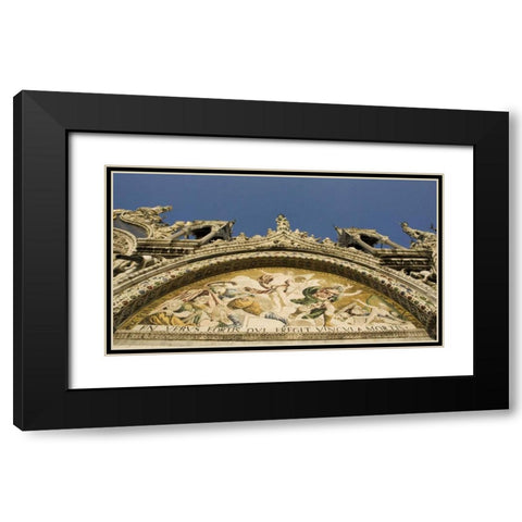 Italy, Venice Facade of St Marks Basilica Black Modern Wood Framed Art Print with Double Matting by Kaveney, Wendy