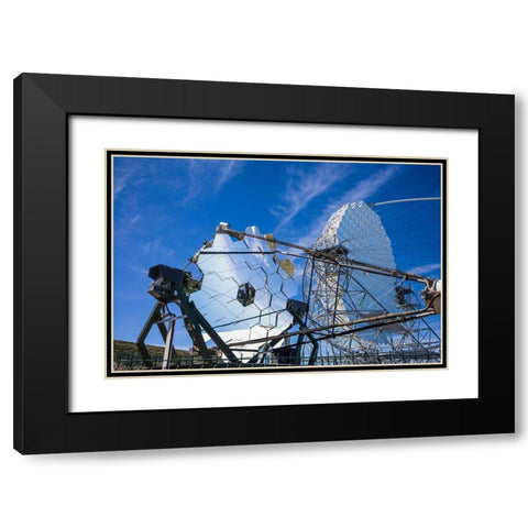Roque de los Muchachos Observatory-First G-APD Cherenkov Telescope-2011 Black Modern Wood Framed Art Print with Double Matting by Bibikow, Walter