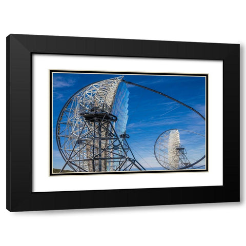Canary Islands--Roque de los Muchachos Observatory-The Florian Goebel MAGIC Telescopes Black Modern Wood Framed Art Print with Double Matting by Bibikow, Walter