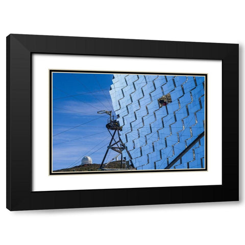 Canary Islands--Roque de los Muchachos Observatory-The Florian Goebel MAGIC Telescopes Black Modern Wood Framed Art Print with Double Matting by Bibikow, Walter