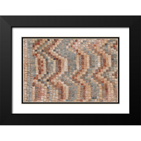 Cyprus-Roman archaeological site of Kourion Detail of ancient mosaic floor Black Modern Wood Framed Art Print with Double Matting by Hopkins, Cindy Miller
