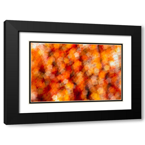Colorful fabric detail Black Modern Wood Framed Art Print with Double Matting by Muench, Zandria