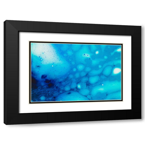 Paint-oil and water Black Modern Wood Framed Art Print with Double Matting by Muench, Zandria
