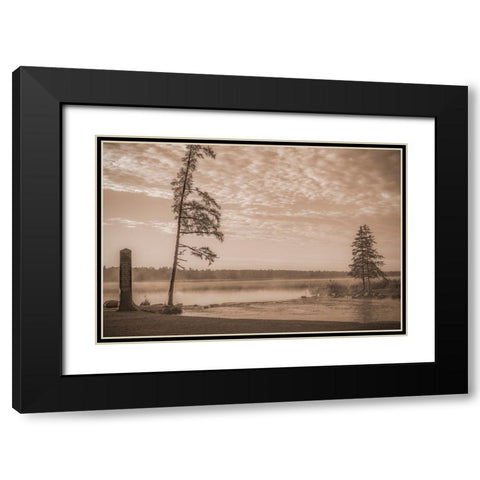 USA-Minnesota-Itasca State Park-Mississippi Headwaters Black Modern Wood Framed Art Print with Double Matting by Hawkins, Peter