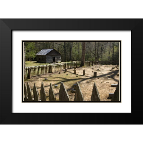 TN, Great Smoky Mts Little Greenbrier School Black Modern Wood Framed Art Print with Double Matting by Kaveney, Wendy