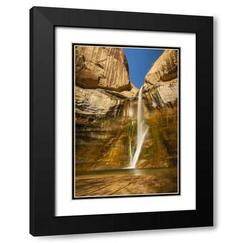 UT, Grand Staircase Escalante, Calf Creek Falls Black Modern Wood Framed Art Print with Double Matting by Illg, Cathy and Gordon