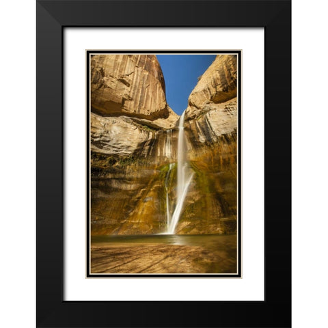 UT, Grand Staircase Escalante, Calf Creek Falls Black Modern Wood Framed Art Print with Double Matting by Illg, Cathy and Gordon