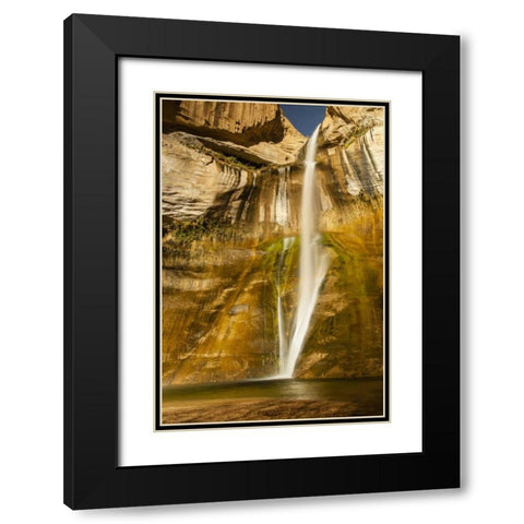 UT, Grand Staircase Escalante, Calf Creek Falls Black Modern Wood Framed Art Print with Double Matting by Illg, Cathy and Gordon