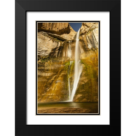 UT, Grand Staircase Escalante, Calf Creek Falls Black Modern Wood Framed Art Print with Double Matting by Illg, Cathy and Gordon
