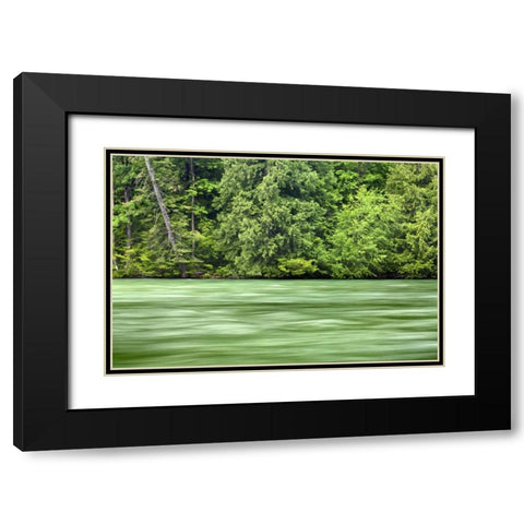 WA, Stehekin Stehekin River through the Cascades Black Modern Wood Framed Art Print with Double Matting by Paulson, Don