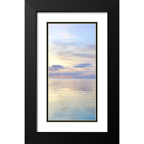Washington, San Juan Islands Seascape at sunset Black Modern Wood Framed Art Print with Double Matting by Paulson, Don