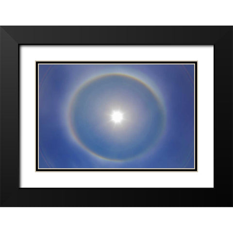 USA, Washington, Seabeck Rainbow-colored halo Black Modern Wood Framed Art Print with Double Matting by Paulson, Don