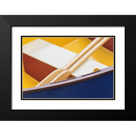 WA, Boat detail at the Wooden Boat Festival Black Modern Wood Framed Art Print with Double Matting by Paulson, Don