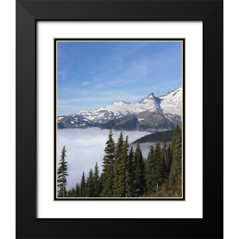 Washington, Mount Rainier NP Sunrise Point Black Modern Wood Framed Art Print with Double Matting by Paulson, Don