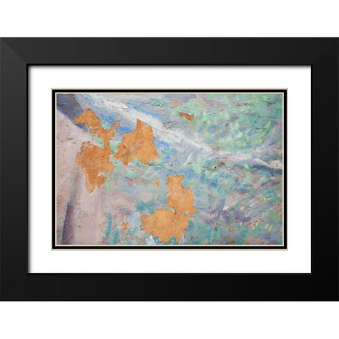 Washington, Fort Hayden Abstract painted wall Black Modern Wood Framed Art Print with Double Matting by Paulson, Don