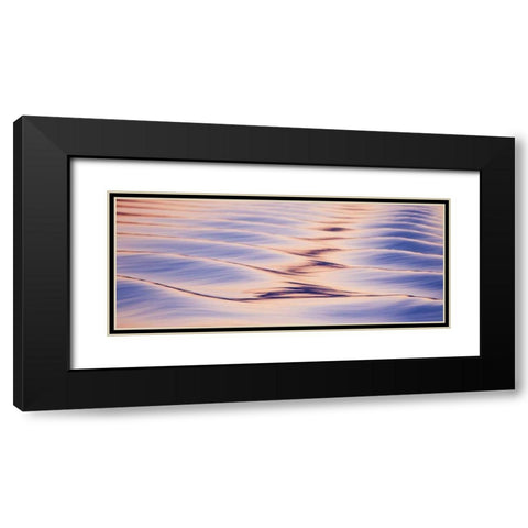 Alaska, Icy Straight Sunset reflections on water Black Modern Wood Framed Art Print with Double Matting by Paulson, Don