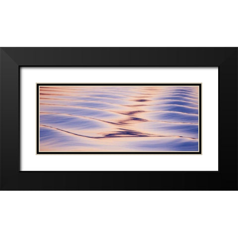 Alaska, Icy Straight Sunset reflections on water Black Modern Wood Framed Art Print with Double Matting by Paulson, Don