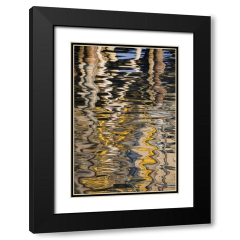 USA, Alaska, Ketchikan Reflections in water Black Modern Wood Framed Art Print with Double Matting by Paulson, Don