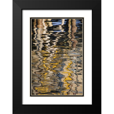 USA, Alaska, Ketchikan Reflections in water Black Modern Wood Framed Art Print with Double Matting by Paulson, Don