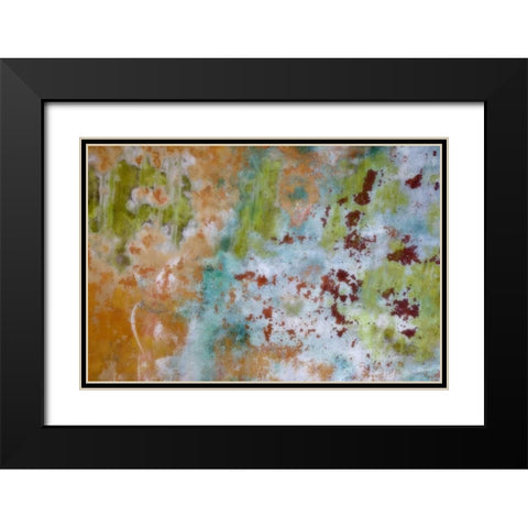 Washington, Fort Hayden Abstract painted wall Black Modern Wood Framed Art Print with Double Matting by Paulson, Don