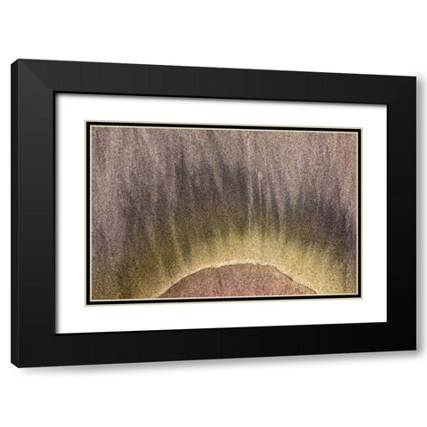 Oregon, Devils Punchbowl SNA Abstract patterns Black Modern Wood Framed Art Print with Double Matting by Paulson, Don