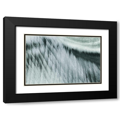 Oregon, Devils Punchbowl SNA Abstract patterns Black Modern Wood Framed Art Print with Double Matting by Paulson, Don