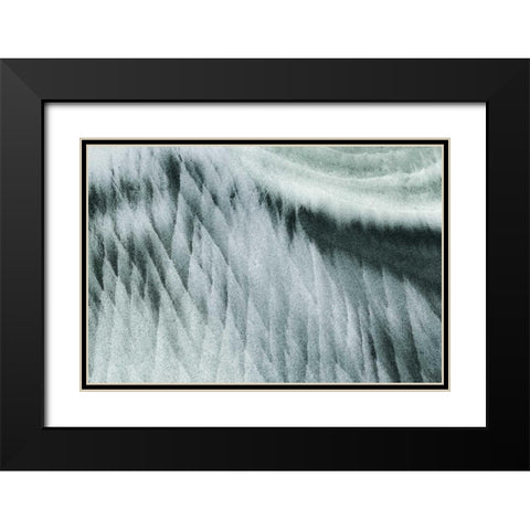 Oregon, Devils Punchbowl SNA Abstract patterns Black Modern Wood Framed Art Print with Double Matting by Paulson, Don